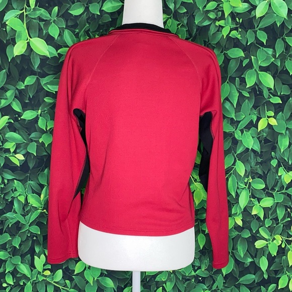 VINTAGE AVIA SPORTS LONG-SLEEVE W/ ZIPPER HALF-PLACKET · FITS S/M - Picture 4 of 7